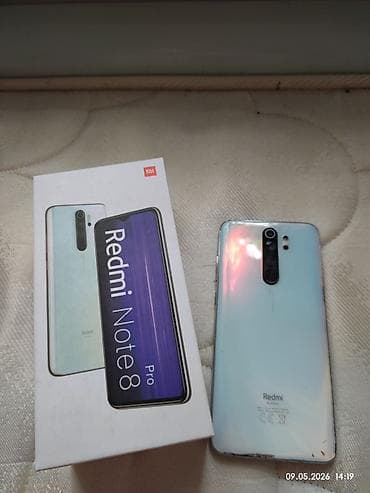 мегаком тарифы безлимитный интернет'' на месяц: Redmi, Redmi Note 8 Pro, Б/у, 128 ГБ, цвет - Белый, 2 SIM — 5