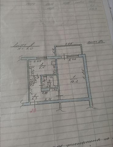 сдаю квартиру в кудайбергене: 1 комната, 35 м², 104 серия, 1 этаж — 2
