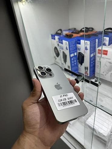 second tech: IPhone 15 Pro, 128 ГБ, White Titanium, Коробка, 100 % — 1
