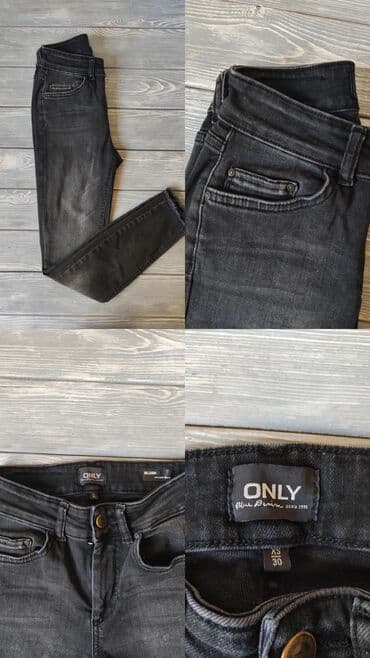 узбекское платье для девочки: Джинсы и брюки, цвет - Черный, Б/у — 2