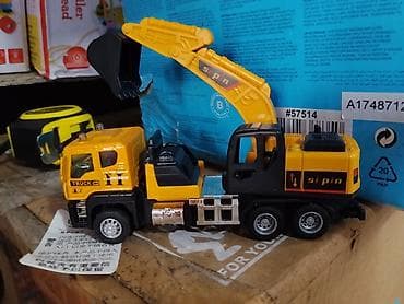 25 трактор: Игрушечный экскаватор-погрузчик Si Pin - Модель строительной техники — 2