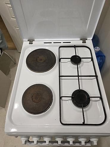 Компрессорлор: Комбинированная кухонная плита Indesit - Варочная поверхность: 4 — 2