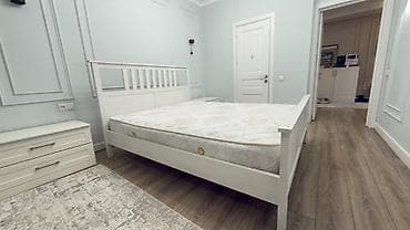 Брусчатка, тротуарная плитка: Двуспальная кровать, С матрасом, длина - 200 см — 4