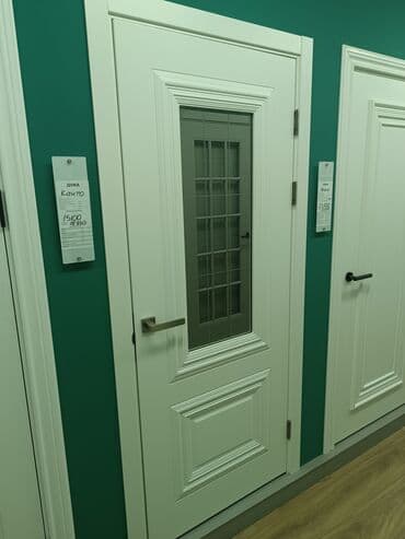 дверь хайтек: Балконная дверь, Новый, Со стеклом, Деревянная — 24