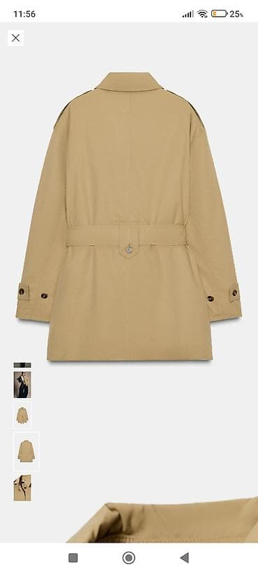Плащтар, тренчтер: Плащ, Тренчкот, Бир борттуу модель, S — 2