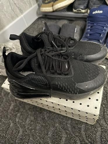 active 2: Кроссовки Nike Air Max 270, полностью чёрные (Triple Black). - Верх — 1