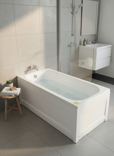 Ванна, Прямоугольная, Материал: Акрил, Размер: 120 x 70 см