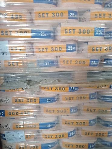 2 уровня: Сухая строительная смесь SET 300, мешки по 25 кг. Назначение: - — 1