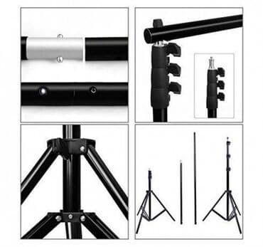 фото фон: Двойная стойка для Хромакея (ворота) 2х3м Двойная стойка для Хромакея — 2