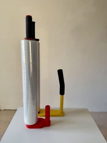 коробка для подарка: Диспенсер для стрейч пленки Металлический С рукояткой Ширина пленки — 2