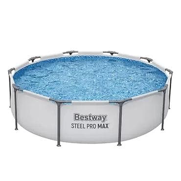 Спорт и хобби: 305 x 76 см Каркасный бассейн Bestway 5 отличается высокой прочностью — 6