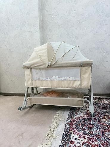 люля: Люлька, Новый, Колыбель, Металл, цвет - Бежевый, Самовывоз — 1