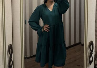 черное платье вышитое бисером: Повседневное платье, Короткая модель — 3