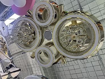 Потолочный светильник/люстра с декоративными кристаллами и