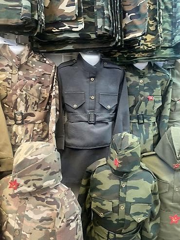 школьный гарнитур: Детские костюмы в стиле военной формы Описание: - Комплект для — 9