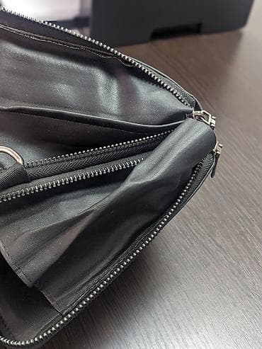 Аксессуары: Сумка через плечо в стиле Louis Vuitton Damier Graphite. - Компактная — 5