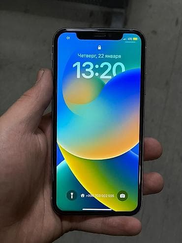 iphone 7 128gb бишкек бу: IPhone X, Колдонулган, 256 ГБ, Ак, 100 % — 2
