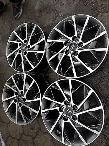 01: Литые Диски R 17 Hyundai, Комплект, отверстий - 5, Б/у — 3
