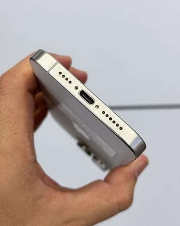 iphone 15 pro 1tb: IPhone 15 Pro Max, Б/у, 256 ГБ, White Titanium, Защитное стекло, Чехол, Кабель, В рассрочку, 91 % — 5
