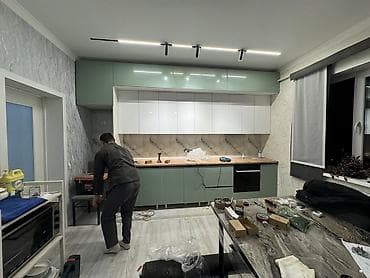 Комплекты мягкой мебели: Кухонный гарнитур в современном минималистичном стиле - Планировка — 3