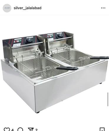 Фритюрница разный размеры 4л 6л 6+6л 6л Авто таймер авто подъём 8+8л