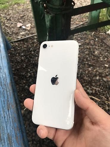 IPhone SE 2020, Новый, 64 ГБ, Белый, Чехол, 75 %