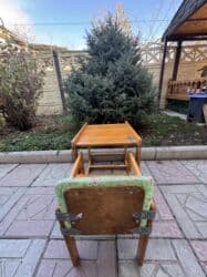 десткое кресло: Стульчик для кормления, Б/у, Другой бренд, Дерево, Трансформер, цвет - Зеленый, Самовывоз — 5