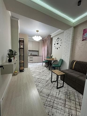 osh flat: 1 комната, 46 м², Восток-5 мкр Элитка, 6 этаж, Свежий ремонт — 3