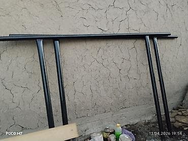 летние беседки: Скамейка Металл, Со спинкой, Без крыши — 2