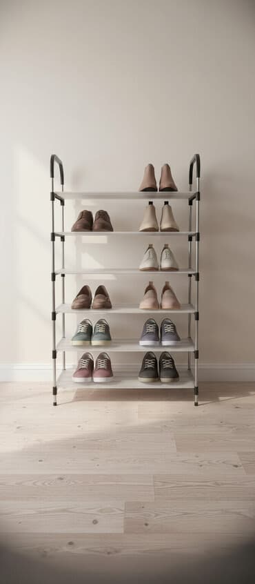 вешалка для одежды напольная металлическая: Полка для обуви, Новый, Другой материал, Самовывоз, Платная доставка — 2