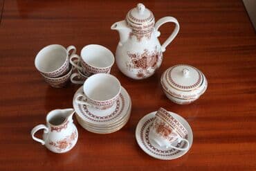 я ищу посуда: Немецкий винтажный кофейный фарфоровый сервиз Kahla на 6 персон — 3