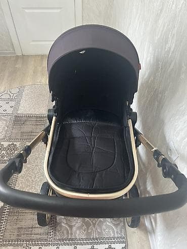 коляска аимиле: Коляска, Другой бренд, цвет - Черный, Б/у, Бесплатная доставка — 3