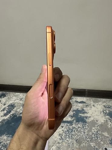 смарт часи: IPhone 17 Pro, Б/у, 256 ГБ, Оранжевый, Зарядное устройство, Защитное стекло, Чехол, 100 % — 6