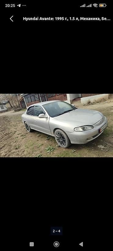 Hyundai Avante: 1995 г., 1.5 л, Кол менен иштөөчү, Бензин, Седан — 4