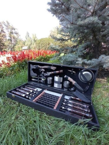 для шашлык: Подарочные наборы для мужчин! Шашлычные наборы в кейсе и в коже В них — 7