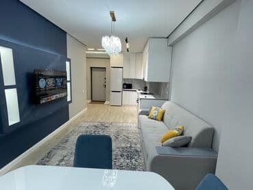 квартиры бишкек долгосрочно: 2 комнаты, Собственник, Без подселения, С мебелью полностью — 1