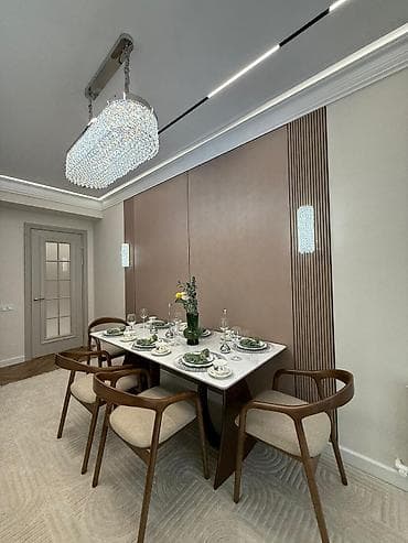 discovery studio: 3 комнаты, 116 м², Асанбай мкр Элитка, 10 этаж, Дизайнерский ремонт — 3