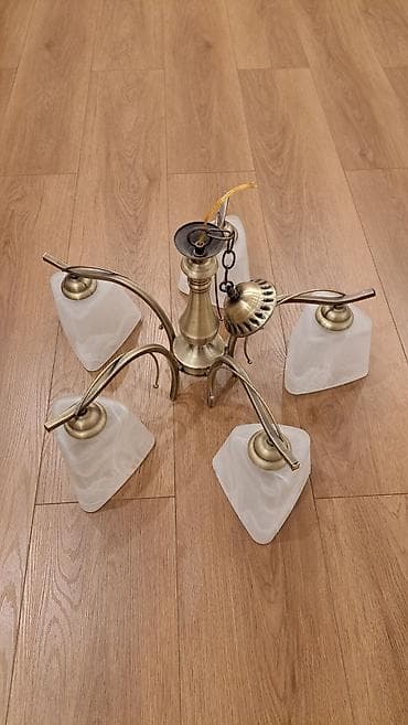 study lamp: Потолочная люстра на 5 плафонов. - Классический дизайн с арматурой — 1