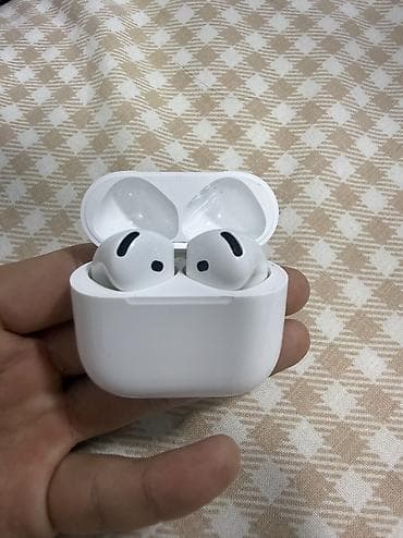 магнитор: Беспроводные вкладыши наушники, Apple, AirPods 4, Б/у — 4