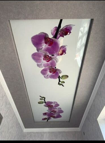 клеим обои: Керме шыптар Жылтырабаган, 3D потолоктор, Жылтырак Акысыз ченөө, Акысыз консультация — 9