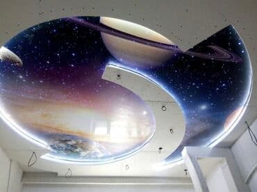 стоимость натяжных потолков: Натяжной потолок Глянцевое, Матовое, 3D потолки Гарантия, Бесплатная консультация, Бесплатный замер — 4