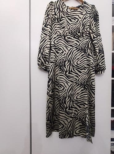 прозрачные чехлы: Повседневное платье, Лето, Длинная модель, Полиэстер, Платье-рубашка, L — 10