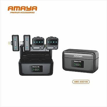 Беспроводная петличка Amaya AMC-ANC100 (2-в-1) 🎙️ Профессиональное