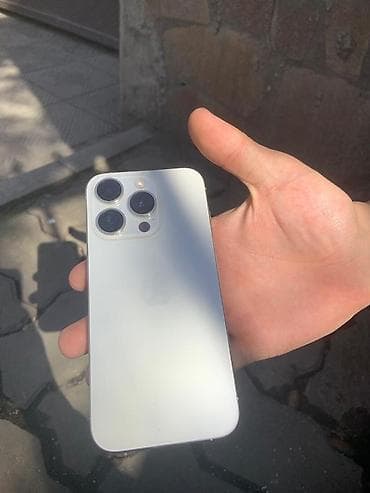 купить айфон 15 про макс: IPhone 15 Pro, Б/у, 256 ГБ, Серебристый, Чехол, 87 % — 6