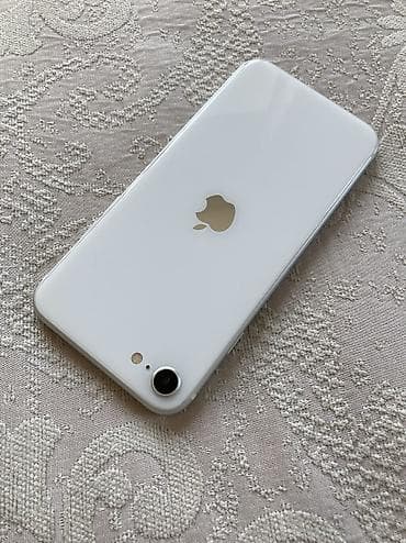iphone xt: IPhone SE 2020, Б/у, 64 ГБ, Белый, Чехол, 98 % — 2