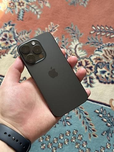 айфон н: IPhone 15 Pro, Б/у, 256 ГБ, Black Titanium, Защитное стекло, Чехол, Кабель, 86 % — 1