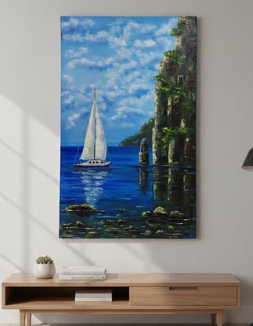 зеркола домашный: Картина Осень.холст,масло,лак,60/74.Ялтамасло,лак70/44 — 1