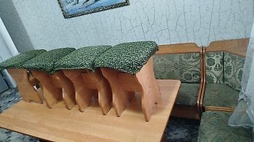 Мебельные гарнитуры: Кухонный мягкий уголок, Б/у, ЛДСП, цвет - Зеленый — 1