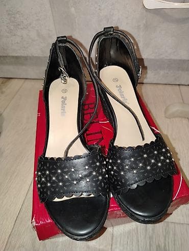 Босоножкалар, 37, Palaris, Колдонулган, түсү - Кара