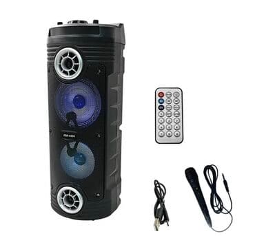караоке микрофон с bluetooth динамиком: Портативная Bluetooth колонка BT Speaker ZQS-6208 с микрофоном и — 1